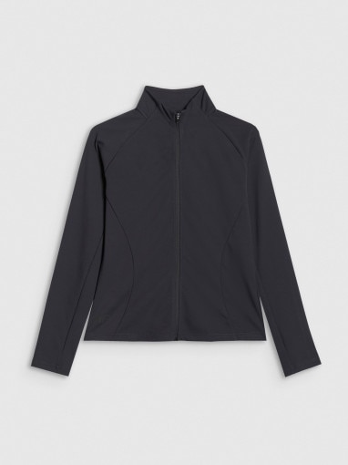  4F Damska bluza treningowa 4F 4FRAW25TFSWF0808  czarna Czarny