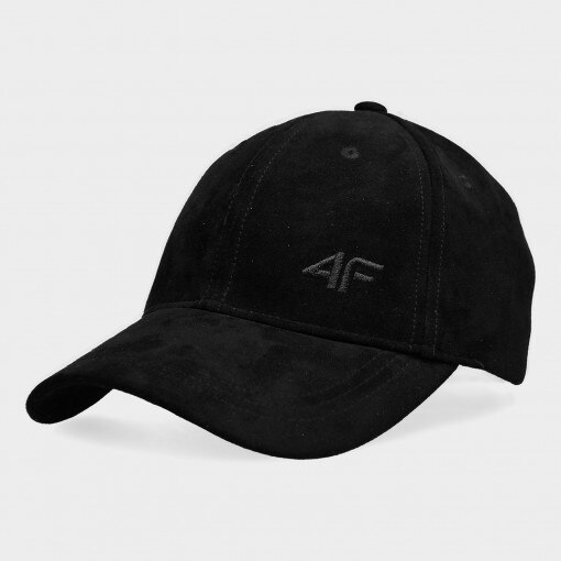 4F Damska czapka z daszkiem snapback 4F 4FAW22ACABF099  czarna Głęboka czerń