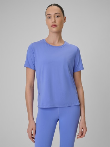  4F Damska koszulka treningowa 4F 4FRSS26TFTSF2333  niebieska Niebieski