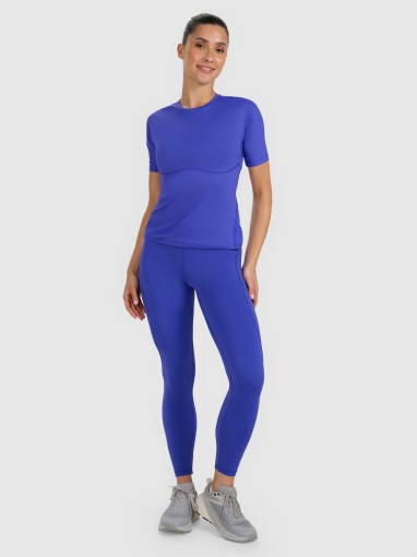 Damska koszulka treningowa 4F 4FWAW25TFTSF1518 - niebieska