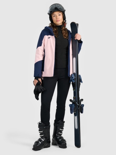 Damska kurtka narciarska 4F 4FRAW25TTJAF1071 - różowa