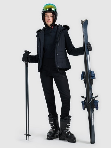 Damska kurtka narciarska 4F 4FRAW25TTJAF1072 - czarna