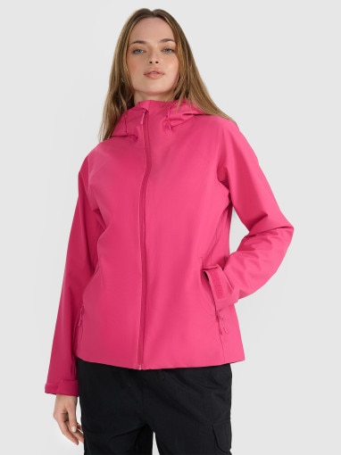  4F Damska kurtka przejściowa 4F 4FRAW25TTJAF0965  różowa Fuksja