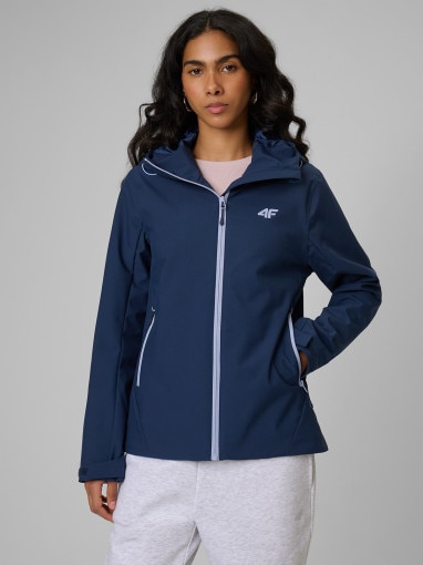  4F Damska kurtka przejściowa 4F 4FWSS26TTJAF1111  granatowa Granat