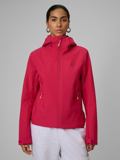  4F Damska kurtka przejściowa 4F 4FWSS26TTJAF1111  różowa Różowy