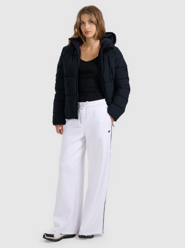 Damska kurtka puchowa 4F 4FRAW25TDJAF0798 - czarna