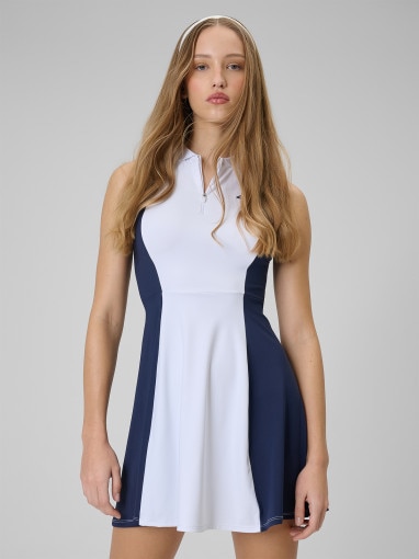  4F Damska sukienka tenisowa 4F 4FWSS26TDREF183  biała Biały