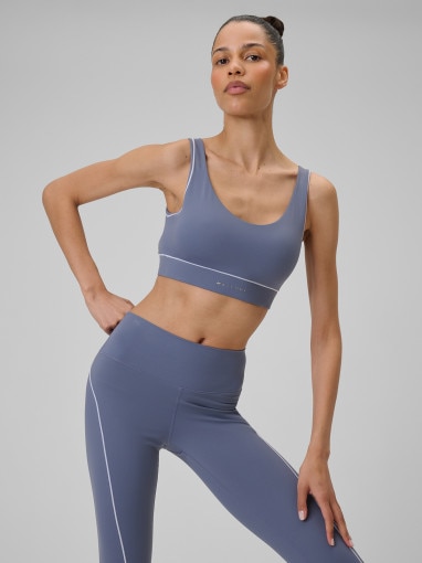 4F Damski biustonosz do jogi 4F 4FRSS26USBAF263 niebieski Niebieski