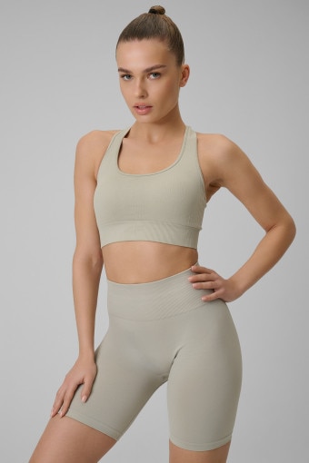  4F Damski biustonosz treningowy 4F 4FWSS26USBAF242  beżowy Beżowy