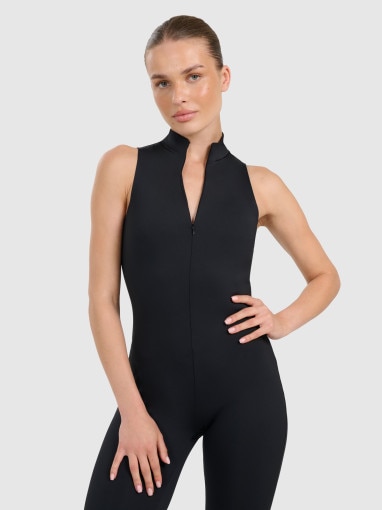 Damski kombinezon do jogi i pilatesu 4F 4FRAW25TJUMF072 - czarny