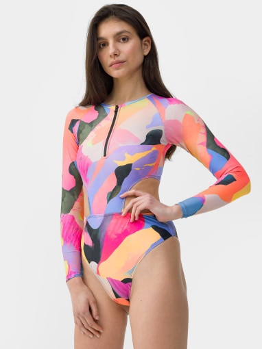 4F Damski kostium kąpielowy jednoczęściowy 4F 4FRSS23USWSF032 multikolor Multikolor
