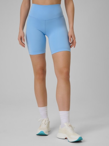 Damski legginsy kolarki treningowe 4F 4FWSS26TFSTF085 - niebieskie