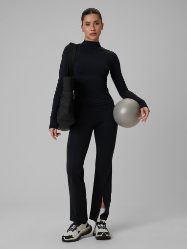 Damski longsleeve treningowy 4F 4FWSS26TFLOF502 - czarny