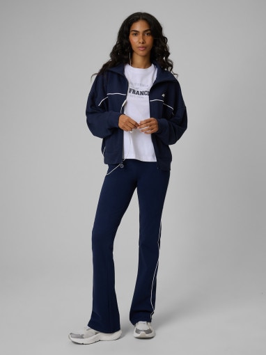 Damski t-shirt boxy z nadrukiem 4F 4FWSS26TTSHF2739 - biały