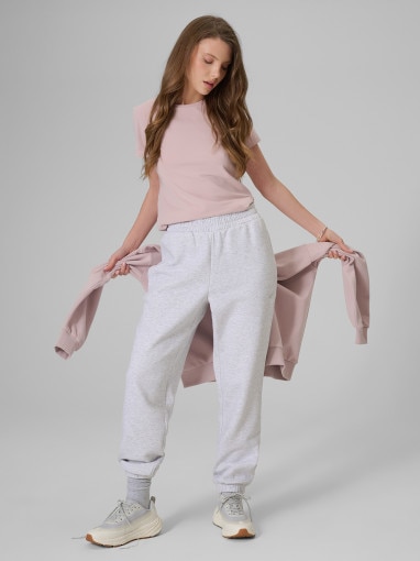 Damski t-shirt slim 4F 4FRSS26TTSHF3628 - różowy