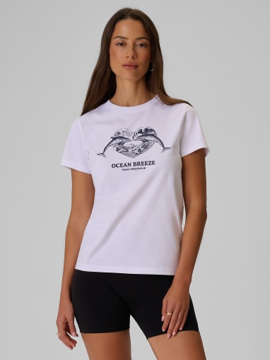 Obrazek dla: 4F Damski tshirt z nadrukiem 4F 4FRSS26TTSHF4019  biały Biały