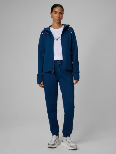 Damski t-shirt z nadrukiem 4F 4FWSS26TTSHF2775 - biały