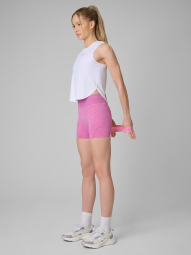 Damski top treningowy 4F 4FRSS26TFSLF1103 - biały