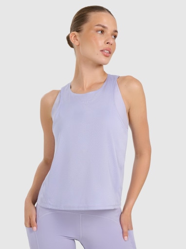  4F Damski top treningowy 4F 4FWAW25TFSLF572  fioletowy Fioletowy