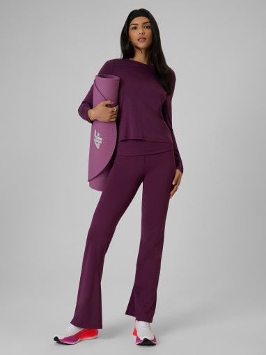  4F Damskie legginsy 4F 4F 4FRSS26TTIGF329  fioletowe Ciemny fiolet