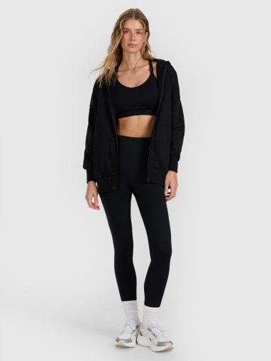  4F Damskie legginsy 4F 4FWAW25TTIGF242  czarne Czarny