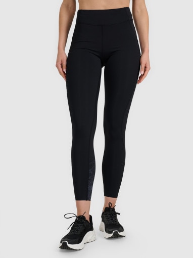 Damskie legginsy do biegania 4F 4FWAW25TFTIF357 - czarne