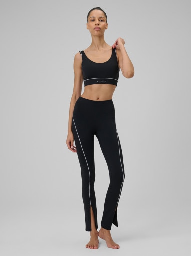  4F Damskie legginsy do jogi 4F 4FRSS26TFTIF495  czarne Głęboka czerń