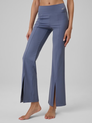 Damskie legginsy do jogi 4F 4FRSS26TFTRF1390 - denim