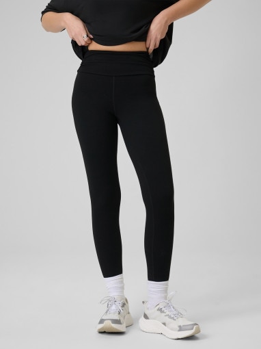 Damskie legginsy dzianinowe 4F 4FRSS26TTIGF324 - czarne