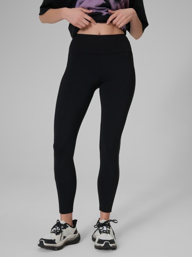 Damskie legginsy dzianinowe 4F 4FRSS26TTIGF325 - czarne