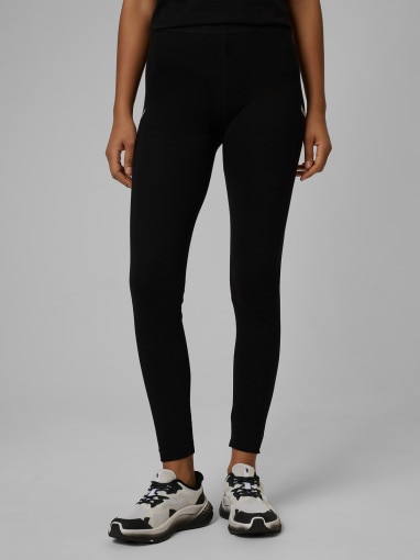 Damskie legginsy dzianinowe 4F 4FWSS26TTIGF261 - czarne