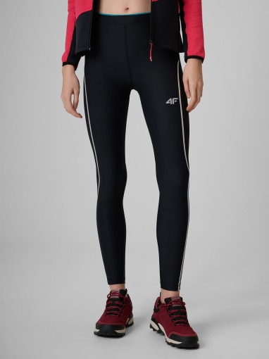 Damskie legginsy trekkingowe 4F 4FWSS26TFTRF1329 - czarne