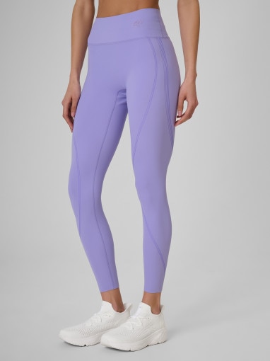Damskie legginsy treningowe 4F 4FRSS26TFTIF497 - fioletowe