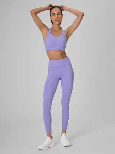 Obrazek dla: 4F Damskie legginsy treningowe 4F 4FRSS26TFTIF497  fioletowe Fioletowy