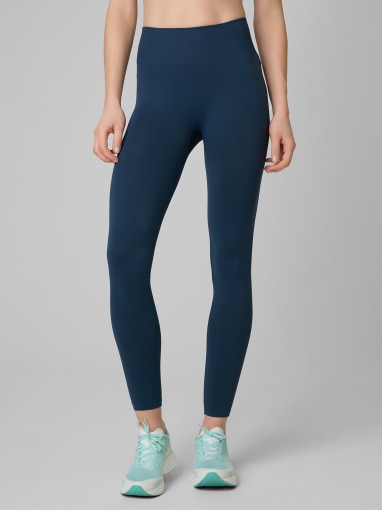 Damskie legginsy treningowe 4F 4FRSS26TFTIF531 - turkusowe