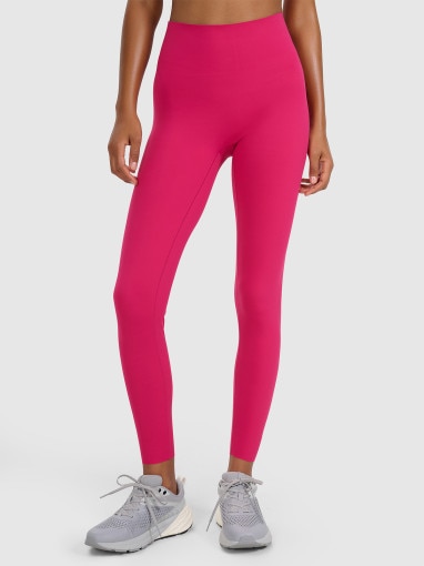 Damskie legginsy treningowe 4F 4FWAW25TFTIF358 - różowe