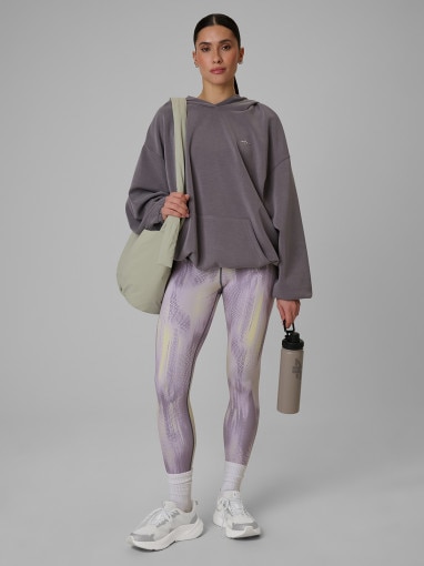  4F Damskie legginsy treningowe 4F 4FWSS26TFTIF454  fioletowe Fioletowy