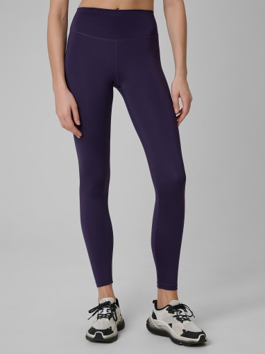 Damskie legginsy treningowe 4F 4FWSS26TFTIF458 - fioletowe