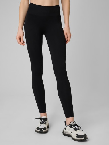 Damskie legginsy treningowe damskie 4F 4FRSS26TFTIF502 - czarne