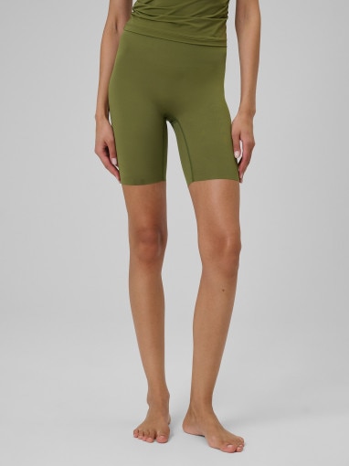 Damskie legginsy treningowe do jogi 4F 4FWSS26TFSTF073 - zielone