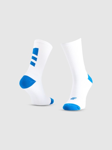  4F Damskie skarpetki do biegania 4F 4FRAW25UFSOM267  białe Biały