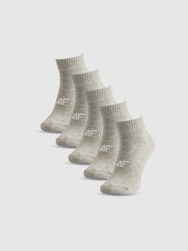 Obrazek dla: 4F Damskie skarpetki niskie (5pack) 4F 4FRSS26USOCF0830  szare Szary