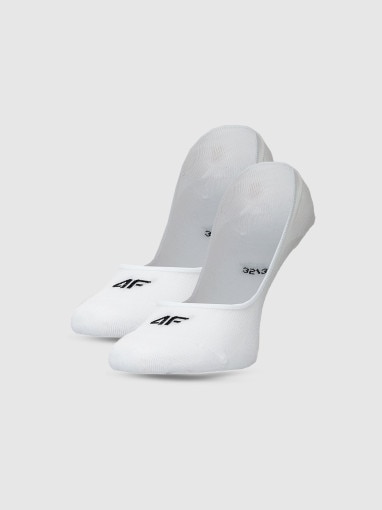  4F Damskie skarpetki stopki (2pak) 4F 4FWMM00USOCF472  białe Biały