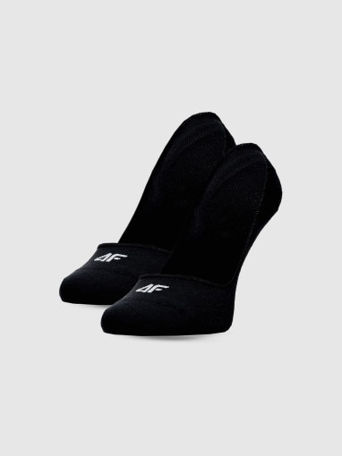  4F Damskie skarpetki stopki (2pak) 4F 4FWMM00USOCF472  czarne Czarny