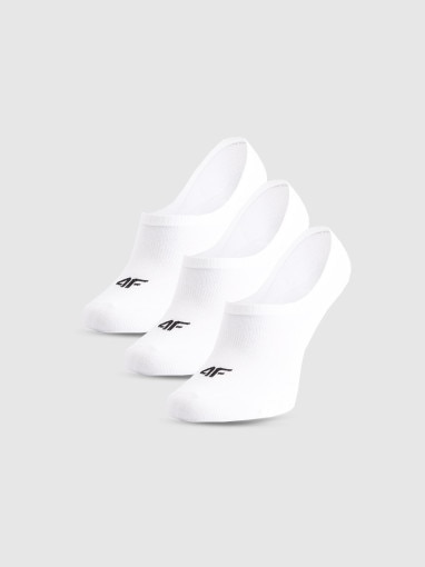  4F Damskie skarpetki stopki (3pak) 4F 4FWMM00USOCF473  białe Biały