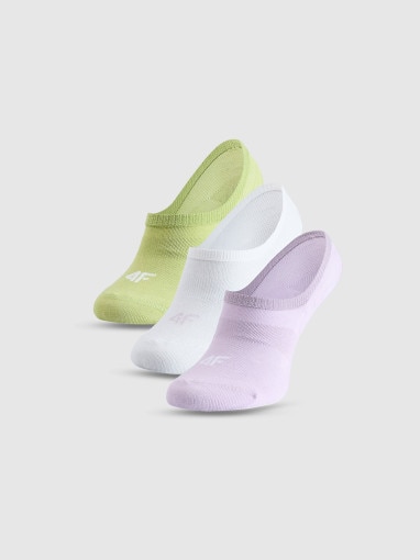  4F Damskie skarpetki stopki (3pak) 4F 4FWMM00USOCF473  multikolor Multikolor