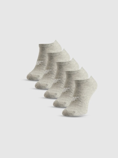 Obrazek dla: 4F Damskie skarpetki stopki (5pack) 4F 4FRSS26USOCF0828  szare Szary