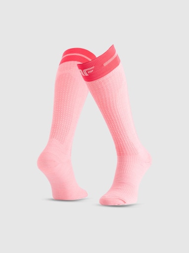  4F Damskie skarpety narciarskie 4F 4FRAW25UFSOF277  różowe  Różowy