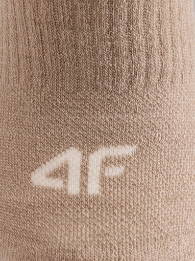 Damskie skarpety treningowe 4F 4FRAW25UFSOF278 - beżowe