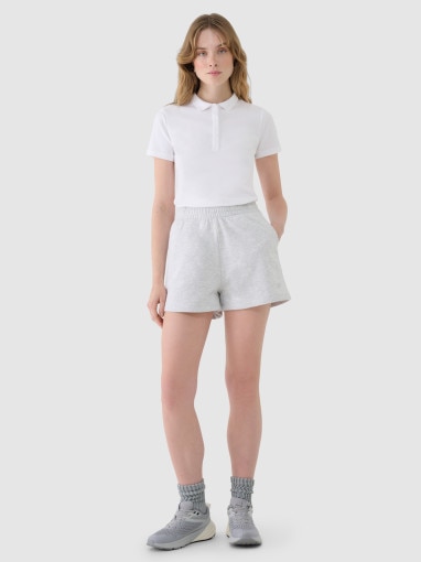  4F Damskie spodenki dresowe 4F 4FWMM00TSHOF542  szare Szary